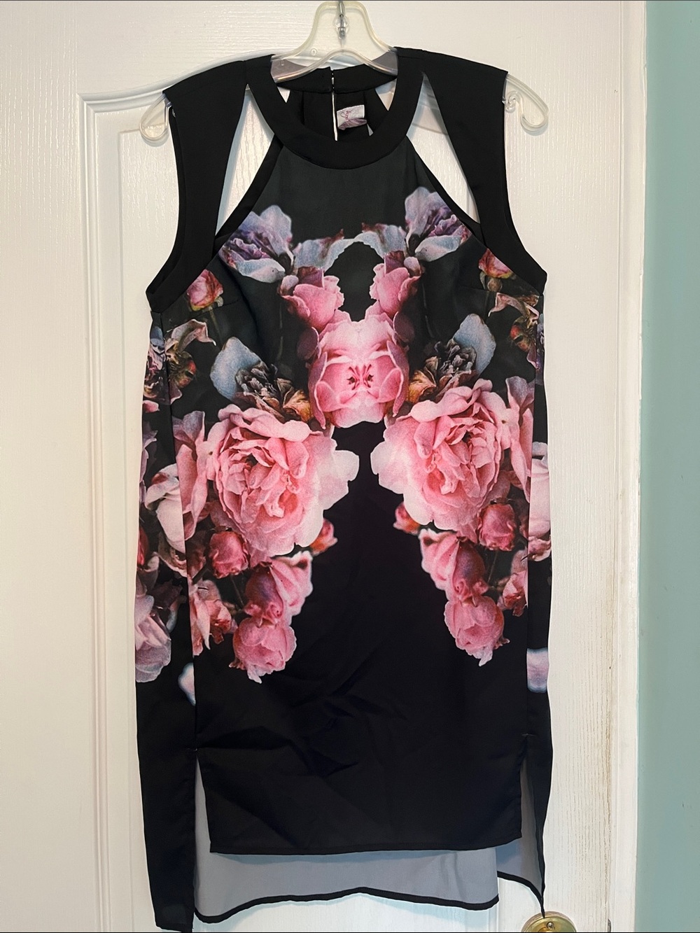 Free People Flowy Mirror Print Floral Dress